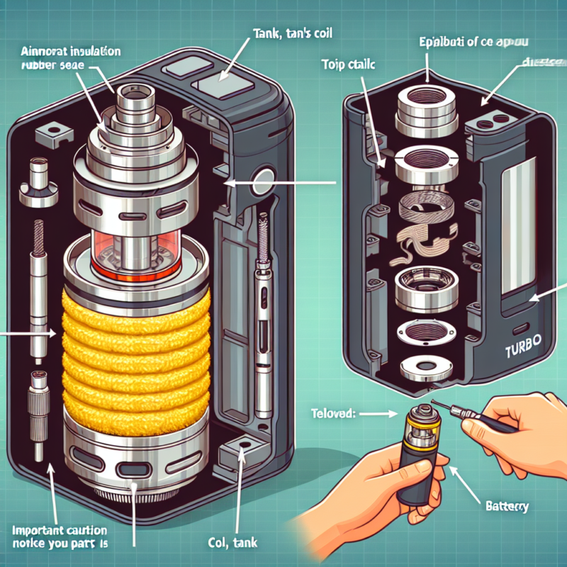 how to take apart a viho turbo vape